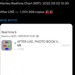 [모두드루와] 아이브 <b>한터</b>차트 100만장 돌파