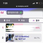[NCT칠프] 와 엠카 우리 투표<b>1</b>위할수있움 0.3파 차이로 <b>2</b>위
