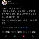 최<b>수빈</b> 아이유 콘서트 후기 개웃김 ㅠㅠ