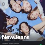 [모두드루와] 뉴진스 4세대 아이돌 최초 스포티파이 월간청취자 1000만명...