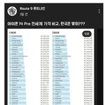 아이폰 14프로 전세계가격비교