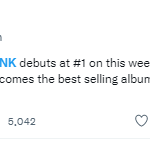 블핑  앨범판매 214만장으로  서클 앨범 차트 1위