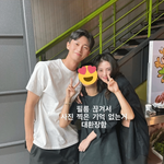 같이 드라마 찍는 박서준 한소희 투샷 뜸