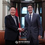윤석열 대통령은 <b>트뤼도</b> 캐나다 총리와 정상회담을 갖고 양국관계를...