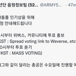 [군대] 음정팀 공지 읽은 방울들 9시부터 위버스 <b>독려</b>글 ㄱㄱ