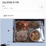 내 <b>식판</b>을 본 엄마의 반응