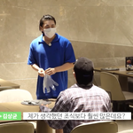 태국 방콕 칼튼 호텔, 아침 조식 먹는 상균이