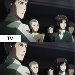 [진격의거인] 블루레이 <b>TV</b> 애들 미세하게 다름