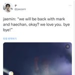 “we will be back <b>with</b> mark and haechan...