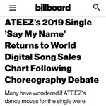 빌보드 <b>바타</b> 에이티즈 안무 표절 기사