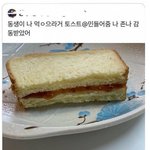 동생이 만들어준 토스트