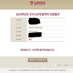 [댓글부탁해] 나 고대 1차 붙음