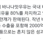 바나나맛 우유 하루 80만개 <b>팔리네</b>ㄷㄷ