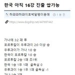 16강 경우의 수 등장