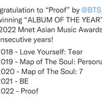 방탄 5년<b>연속</b> 앨범상이래