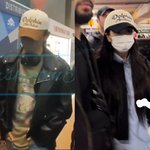 [모두드루와] 뷔랑 블핑 지수 공항에서 쓴 <b>모자</b> 똑같아 !!