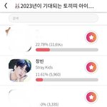 [스키즈] 창빈이 투표열렷음