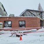 대형 카페 <b>지붕</b> 붕괴.통제선 설치