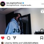 저스트비버 프로듀서가 뷔 커버에 좋아요 <b>누름</b>