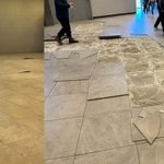 "지진 난 줄 알았다"…예식장서 바닥 균열로 대피<b>소동</b>