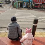 [이것좀봐줘] 할머니와 <b>손녀</b>의 신호대기하는 방법