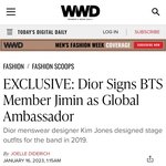 공식]방탄 박지민 <b>크리스찬</b>디올 글로벌 엠버서더