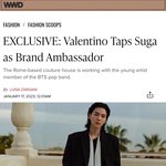 [모두드루와] <b>BTS</b> 슈가 발렌티노 글로벌 앰버서더 확정