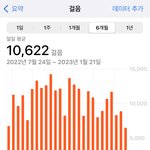 6개월동안 매일 10000보 이상 걸은 효과