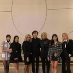프랑스 <b>영부인</b>이랑 블랙핑크 사진 찍었네