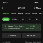 와 음원차트 하이브가 다 먹었네