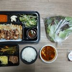 삼겹살 <b>된장</b>찌개 세트 배달 시킴
