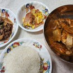 아빠표 김치찜 불고기 스팸 <b>와구</b>와구우~