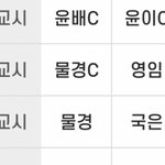 우리 시간표인데 <b>c</b>가 뭘까