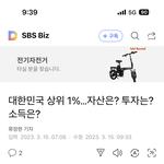 한국 상위 1% <b>순자</b>산이 이거래
