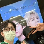 지하철 응원 광고 인증한 피크타임 팀 7시 <b>희재</b> 이레