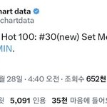 방탄 지민 선공개곡 핫백30 ,글로벌8위,영국30위