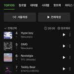 뉴진스 Zero <b>발매</b> 두시간만에 벌써 9위네