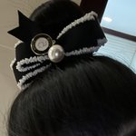 엄마 리본 쌤쳐서 머리<b>묶음</b>