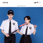 반티 경찰복 흰색이 이뻐 <b>남색</b>이 이뻐