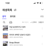 내 수록곡 <b>플리</b> 털면 봐줄사람 잇니