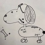 엔시티 정우 강아지 <b>앞모습</b> 못 그려서 옆모습만 그리는 거 진짜 귀엽다...