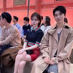윈터랑 <b>차준환</b> 나란히 앉았어