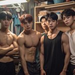 [19] <b>후방</b>조심)한2중2일1 복근 근육 남자들이래