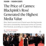 블핑의 로제가 미디어 가치가 제일 높았다네