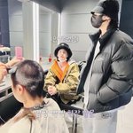 김석진 머리 밀때