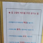 [길고양이] 새끼냥이들이 사라지고 붙은 공지문