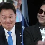 尹, 싸이에 “<b>PT</b> 아주 좋았다”싸이 “대통령님이 더 잘하셨어요”