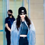 블핑 선글라스 공항 패션