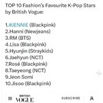 영국 보그지 선정 <b>패션계</b>가 좋아하는 케이팝스타  탑10