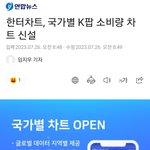 <b>한터</b> 차트 국가별 차트 신설